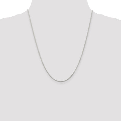 Sterling Silver 1.25mm Round Spiga Chain w/4in ext.