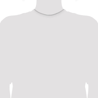 Sterling Silver Rhodium-plated 1.25mm Round Spiga Chain