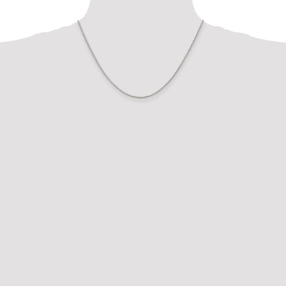 Sterling Silver 1.5mm wtih 2 inch ext. Round Spiga Chain