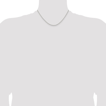 Sterling Silver 1.6mm Round Spiga Chain