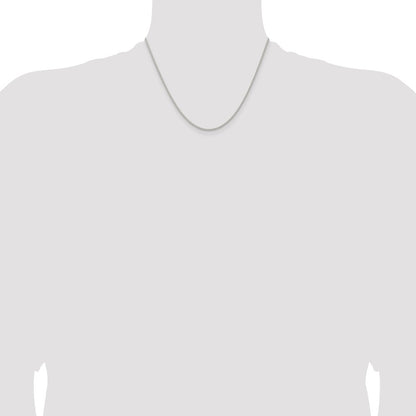 Sterling Silver 1.6mm Round Spiga Chain