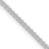 Sterling Silver Rhodium-plated 1.6mm Round Spiga Chain