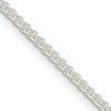 Sterling Silver 1.6mm Round Spiga Chain w/2in ext.