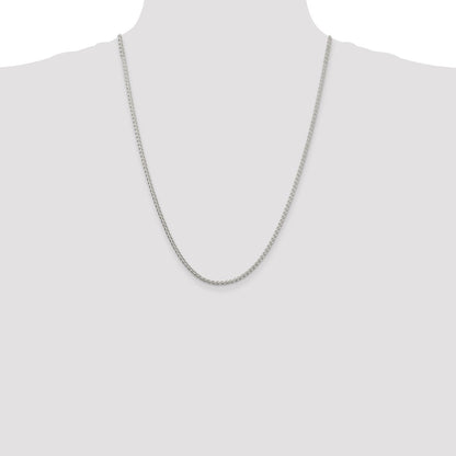 Sterling Silver 2.5mm Round Spiga Chain