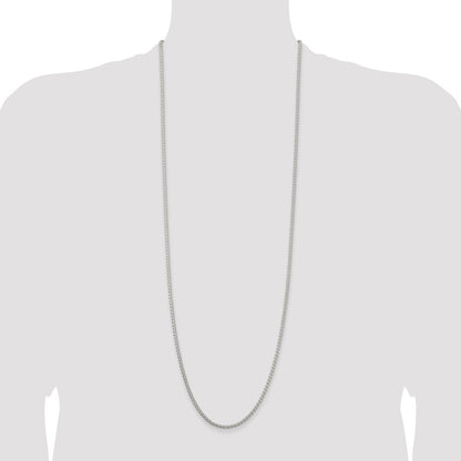 Sterling Silver 2.5mm Round Spiga Chain