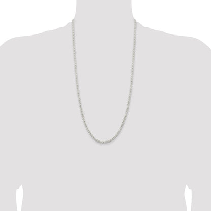 Sterling Silver 3.7mm Round Spiga Chain