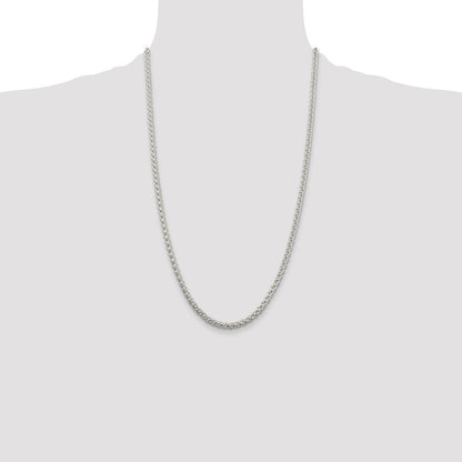 Sterling Silver 4mm Round Spiga Chain