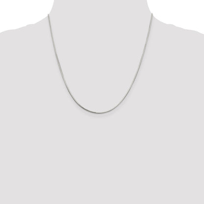 Sterling Silver 1mm Square Snake Chain