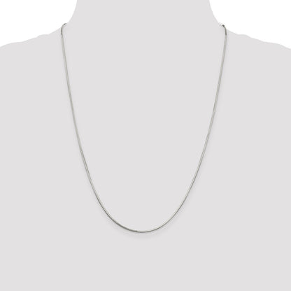 Sterling Silver 1mm Square Snake Chain