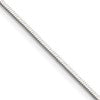 Sterling Silver Polished 1.15mm Square Snake Chain