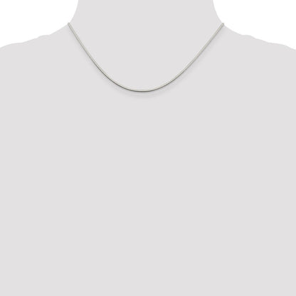Sterling Silver 1.25mm Square Snake Chain