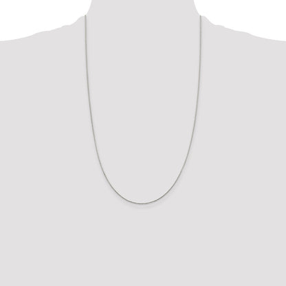 Sterling Silver .85mm Diamond-cut Round Spiga Chain
