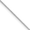 Sterling Silver Rhodium-plated .85mm Diamond-cut Round Spiga Chain