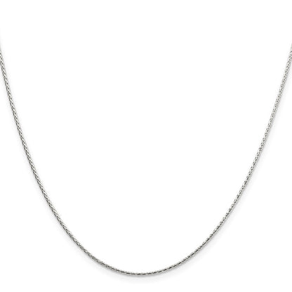Sterling Silver 1.25mm Diamond-cut Round Spiga Chain w/2in ext.