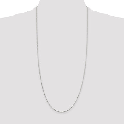 Sterling Silver 1.25mm Diamond-cut Round Spiga Chain