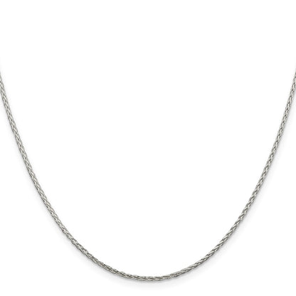 Sterling Silver 1.45mm Diamond-cut Round Spiga Chain