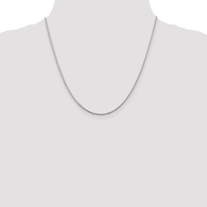 Sterling Silver 1.45mm Diamond-cut Round Spiga Chain