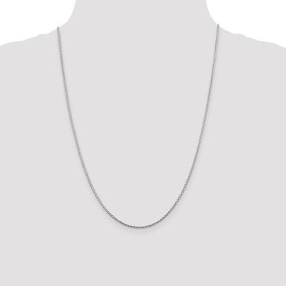Sterling Silver 1.45mm Diamond-cut Round Spiga Chain