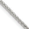 Sterling Silver 1.45mm Diamond-cut Round Spiga Chain w/4in ext.
