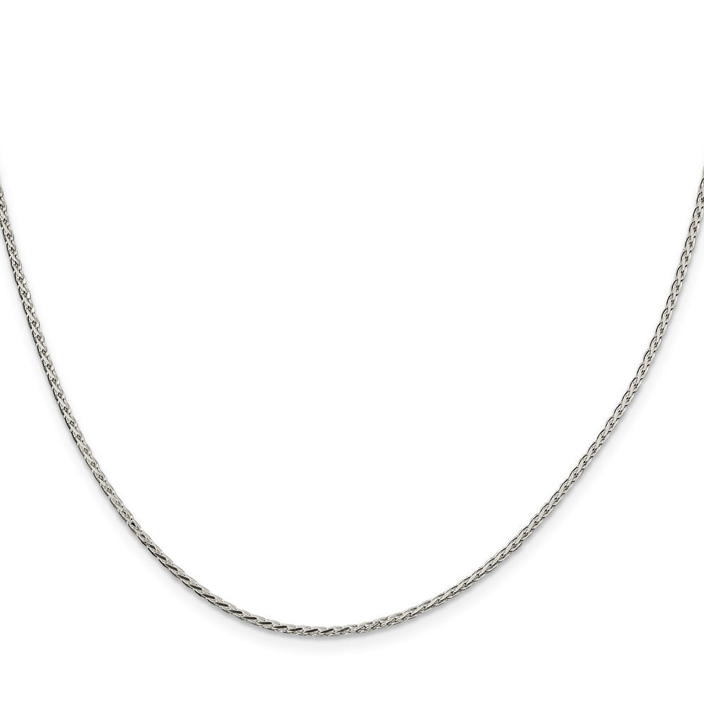 Sterling Silver 1.7mm Diamond-cut Round Spiga Chain w/4in ext.