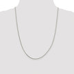 Sterling Silver Rhodium-plated 1.7mm Diamond-cut Round Spiga Chain