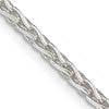 Sterling Silver 2.85mm Diamond-cut Round Spiga Chain