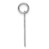 Sterling Silver/Rhodium-plated Polished Number 29 Charm