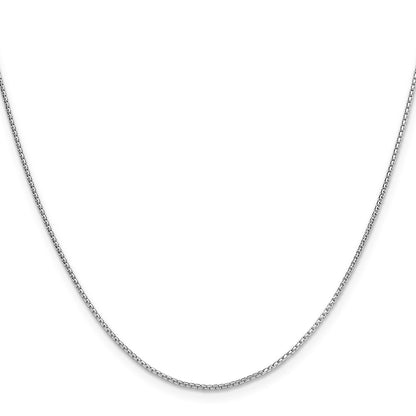 Sterling Silver .95mm Diamond-cut Round Box Chain