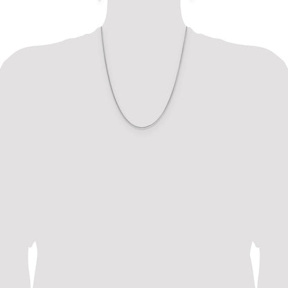 Sterling Silver .95mm Diamond-cut Round Box Chain