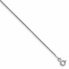 Sterling Silver Rhodium-plated .95mm Diamond-cut Round Box Chain