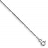 Sterling Silver Rhodium-plated 1.1mm Diamond-cut Round Box Chain