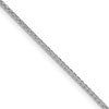Sterling Silver Rhodium-plated 1.3mm Diamond-cut Round Box Chain w/4in ext.