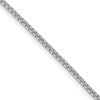 Sterling Silver Rhodium-plated 1.75mm Diamond-cut Round Box Chain