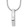 White Ice Sterling Silver Rhodium-plated 18 Inch Diamond Necklace with 2 Inch Extender