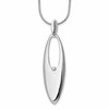 White Ice Sterling Silver Rhodium-plated 18 Inch Diamond Necklace with 2 Inch Extender