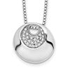 White Ice Sterling Silver Rhodium-plated 18 Inch Diamond Necklace with 2 Inch Extender