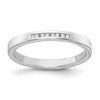 White Ice Sterling Silver Rhodium-plated Chanel-set Diamond Ring