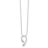 White Ice Sterling Silver Rhodium-plated 18 Inch Diamond Necklace with 2 Inch Extender