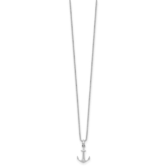 White Ice Sterling Silver Rhodium-plated 18 Inch Diamond Necklace with 2 Inch Extender