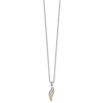 White Ice Sterling Silver Rhodium-plated Gold-tone 18 Inch Diamond Necklace with 2 Inch Extender
