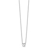 White Ice Sterling Silver Rhodium-plated 18 Inch Diamond Butterfly Necklace with 2 Inch Extender