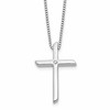 White Ice Sterling Silver Rhodium-plated 18 inch Diamond Cross Necklace plus 2 inch Extender