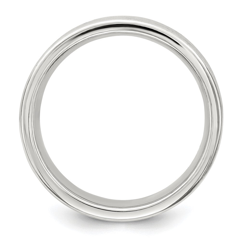 Sterling Silver 7mm Polished 5-Row Fancy Band Size 8.5
