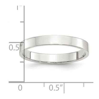 Sterling Silver 3mm Lightweight Flat Size 5 Band