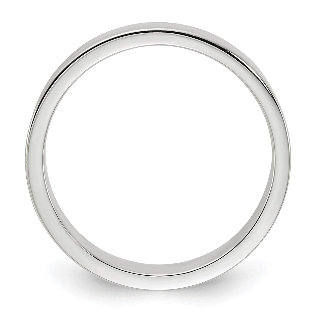 Sterling Silver 4mm Lightweight Flat Size 8 Band
