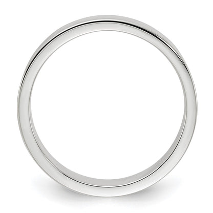 Sterling Silver 4mm Lightweight Flat Size 8 Band
