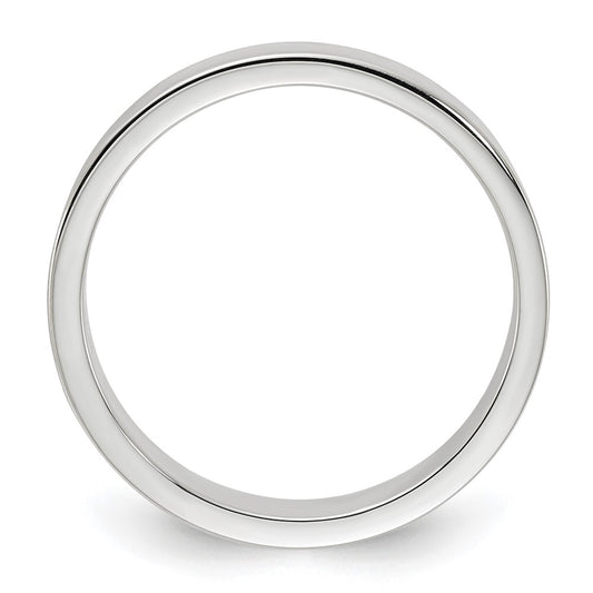Sterling Silver 4mm Lightweight Flat Size 9.5 Band