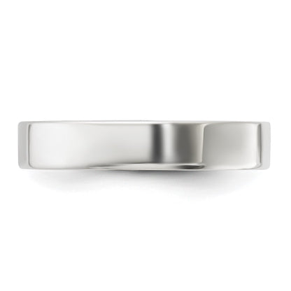Sterling Silver 4mm Lightweight Flat Size 9 Band