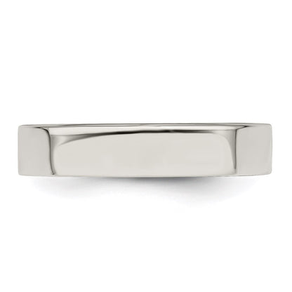 Sterling Silver 4mm Lightweight Flat Size 10.5 Band