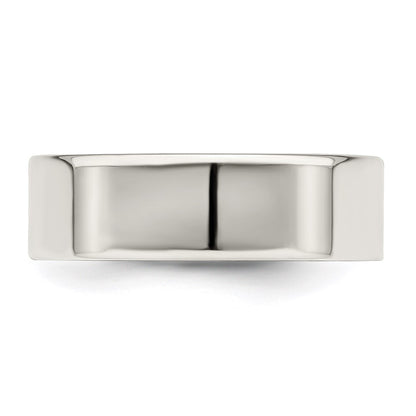 Sterling Silver 6mm Lightweight Flat Size 5 Band